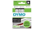 Papier, Fotopapier und Etiketten - DYMO D1-Etikettenband | schwarz auf transparent | 19 mm x 7 m - S0720820