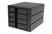Festplatten Zubehör - StarTech.com 4 Bay Aluminum Trayless Hot Swap Mobile Rack Backplane für 3.5in SAS II/SATA III - HSB4SATSASBA