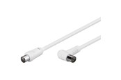 Antennenkabel - Pro Antenne Kabel Weiß 1x90° - 5m - 4040849115226