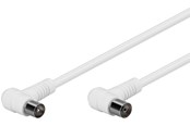 Antennenkabel - Pro Antenne Kabel Weiß 2x90° - 5m - 4040849673566