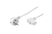 Stromkabel (Extern) - Pro Strom Kabel C13 2x90° - Weiß - 3m - 4040849960437