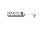 Stromkabel (Extern) - Pro Strom Sockel x3 - Weiß - Switch - 1.5m - 4040849512858