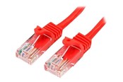 Netzwerk - Kabel - StarTech.com Snagless Cat 5e UTP Patch Cable - Rot - 3m - 45PAT3MRD