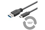 USB Kabel - Pro USB-A <-> USB-C - 0.15m - USB 3.2 Gen 1 - Schwarz - PUSB3.2G1-AC-BLK-0.5M