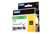 Papier, Fotopapier und Etiketten - DYMO Rhino-Industrie-Vinyletiketten | 19 mm x 5,5 m | weiß auf grün | selbstklebendes Schriftband - 1805420