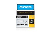 Papier, Fotopapier und Etiketten - DYMO Rhino-Industrie-Vinyletiketten | 19 mm x 5,5 m | weiß auf schwarz | selbstklebendes Schriftband - 1805436
