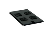 Rack-Gehäuse - Deltaco Rack Gebläse Platte mit 4 Lüftern - 19-FT1U412