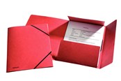 Mappen und Clipboards - Esselte 3-Flap Folder Elastic Cardboard A4 Red - 1326515