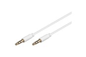 Audio Kabel - Pro MiniJack 3.5mm Slim - Weiß - 2m - 4040849691133