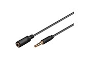 Audio Kabel - Pro MiniJack 3.5mm Ext. - Schwarz - 1.5m - 4040849971167