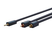 Audio Kabel - ClickTronic MiniJack - 2xRCA Cas. - 5m - 4040849704697