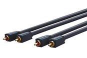 Audio Kabel - ClickTronic RCA Stereo Cable - 0.5m - 4040849703768