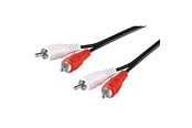 Audio Kabel - Pro RCA Stereo Cable - Black - 0.5m - 4040849500978