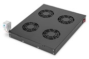 Rack-Gehäuse - DIGITUS DN-19 FAN-4-HO-SW Ventilation Unit for variable 483 mm (19") installation - DN-19 FAN-4-HO-SW