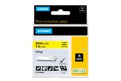 Papier, Fotopapier und Etiketten - DYMO Rhino-Industrie-Vinyletiketten | 24 mm x 5,5 m | schwarz auf gelb | selbstklebendes Schriftband - 1805431