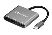 Dockingstationen - Sandberg USB-C Mini Dock HDMI+USB - 136-00