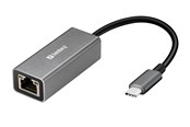 Netzwerkadapter (Netzkarte, Druckserver, u.s.w.) - Sandberg USB-C Gigabit Network Adapter - 136-04