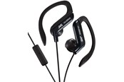 Kopfhörer/Headsets - JVC Ear Clip Headphones for Sport with Remote and Microphone - Black - HA-EBR25-B-E