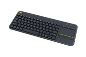 Tastaturen - Logitech K400 Plus Ergonomic Wireless Touch - Tastatur - Französisch - Schwarz - 920-007129