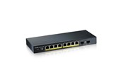 Switches - ZyXEL GS1900-10HP 8-port GbE Smart Managed PoE Switch with GbE Uplink - GS1900-10HP-EU0101F