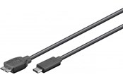 USB Kabel - Pro USB-C <-> USB Micro-B 3.0 - 0.6m - Schwarz - 4040849679957