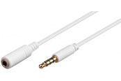 Audio Kabel - Pro MiniJack 3.5mm Ext. 4P - Wh - 2m - 4040849623622