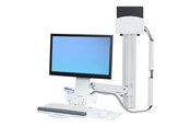 Monitorhalterung - Ergotron StyleView Sit-Stand Combo System with Small CPU Holder - 45-273-216