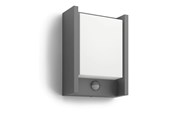 Lampen - Philips Arbour außenwandleuchte mit Sensor, LED 6W, anthrazit - 915005193901