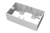 Netzwerkzubehör - Vision TC3 UK 2-Gang Surface-Mount Backbox - TC3 BACKBOX2G