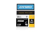 Papier, Fotopapier und Etiketten - DYMO Rhino Industrie Permanente Polyesteretiketten | 9 mm x 5,5 m | Schwarz auf Weiß - 18482