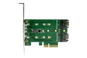 Festplatten Zubehör - StarTech.com 3PT M.2 SSD Adapter Card - 1x PCIe (NVMe) 2x SATA M.2 PCIe 3.0 - PEXM2SAT32N1