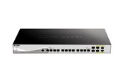 Switches - D-Link DXS-1210-16TC 12x 10GBase-T including 2x SFP+ and 2x combo 10 Gigabit SFP+ Smart Switch - DXS-1210-16TC