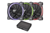 Gehäuselüfter - Thermaltake Riing 12 RGB Fan TT Premium Edition - Gehäuselüfter - 120mm - Schwarz - CL-F049-PL12SW-A