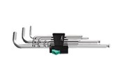 Handwerkzeuge - Wera 950 PKL/9 SM N Winkelschlüsselsatz, metrisch, gestellverchromt, 9-teilig - 05022087001