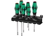 Haus & Garten - Wera 334/6 Rack Schraubendrehersatz Kraftform Plus Lasertip + Rack, 6-teilig - 05105650001