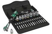 Haus & Garten - Wera 8100 sa 6 zyklop speed ratchet set 1/4 drive metric 28 pieces - 05004016001