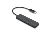 USB-Hubs - I-Tec USB-C Slim Passive Hub - 4-Port - USB 3.0 - 20 cm cable USB-Hubs - USB 3.0 - 4 - Schwarz - C31HUB404