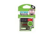 Papier, Fotopapier und Etiketten - DYMO D1 Hochleistungs-Etikettenband | weiß auf rot | 12 mm x 3 m - 1978366