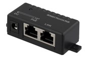 PoE-Injektor - Deltaco POE-109 PoE Gigabit injector for PoE/PoE+ 1000Mbps 48V/1A black - POE-109