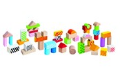 Holzspielzeug - Eichhorn Color Wooden Blocks - 100002226