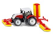 Spielzeugauto - SIKU Steyr with Poettinger mower combination - 1672