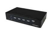 KVM Switches - StarTech.com 4-Port DisplayPort KVM Switch With Built-in USB 3.0 Hub - 4K - SV431DPU3A2