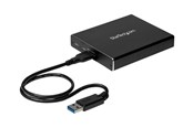 RAID Systeme - StarTech.com Dual-Slot Drive Enclosure for M.2 NGFF SATA SSDs - USB 3.1 (10Gbps) - RAID - SM22BU31C3R