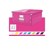 Archivierung und Aufbewahrung - Leitz  Click & Store WOW Aufbewahrungs- und Transportbox Groß (Für A3) Pink - 60450023