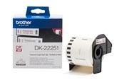 Papier, Fotopapier und Etiketten - Brother DK22251 Continuous Paper Roll 62mm x 15.24m - DK22251