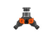 Gartenbewässerung - Gardena Twin-Tap Connector 26,5 mm (G 3/4") / 21 mm (G 1/2") - 0936-20