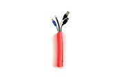 Kabelkanal / Kabelschlauch - Multibrackets M Universal Cable Sock Self Wrapping 25mm Red 25m - 7350073734535