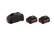 Akkus & Ladegeräte - Bosch Professional BATTERISÆT 18 V-LI 2X5AH M/LADER KARTON - 1600A00B8J