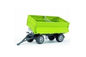 Spielzeugauto - Bruder Fliegl Three way tipp. trailer with removable top - 2203
