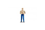 Figuren - Bruder Man light skin blue jeans - 60006